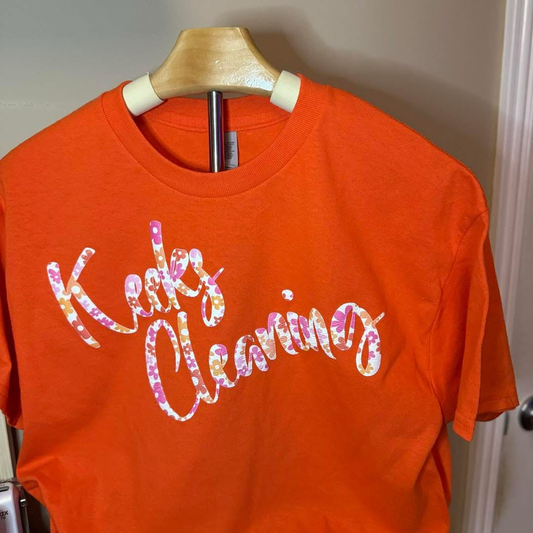 Orange Short Sleeve - Patterned Puff