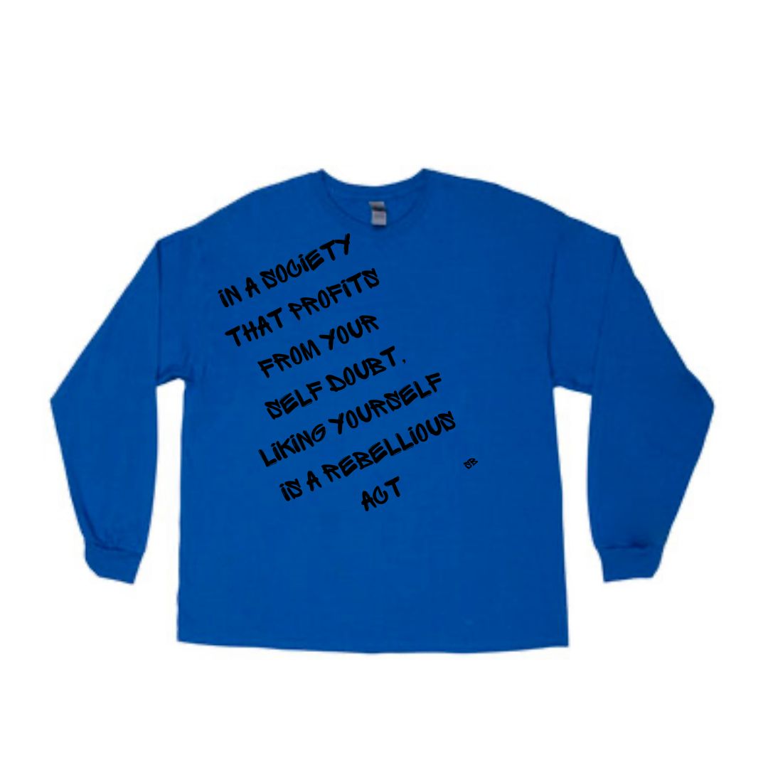 Rebellious Act (Dark Blue) Long-Sleeve T-Shirt