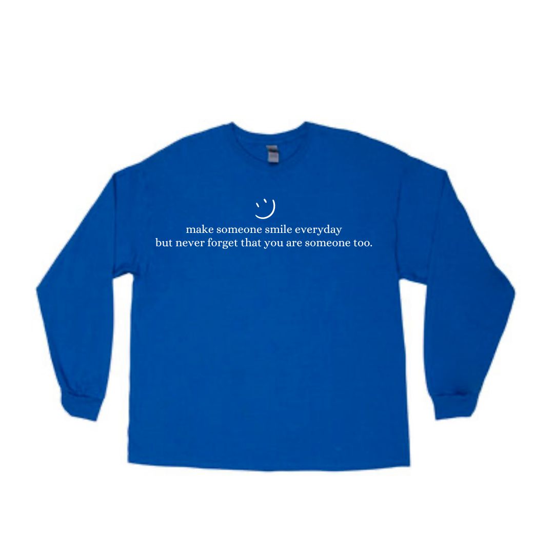 Make Someone Smile (Dark Blue) Long-Sleeve T-Shirt