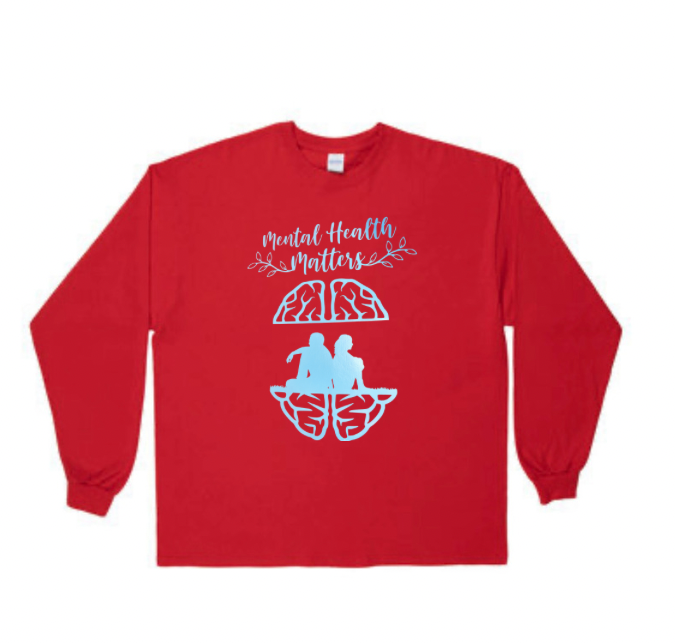 Red Long-Sleeve MHM T-Shirt