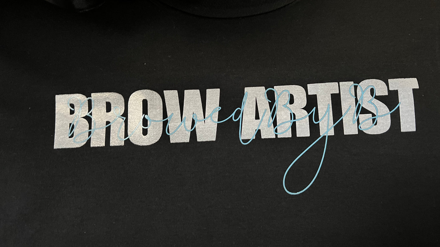 BLACK Brow Artist Custom Tee