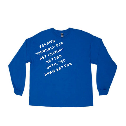 Forgive Yourself (Dark Blue) Long-Sleeve T-Shirt