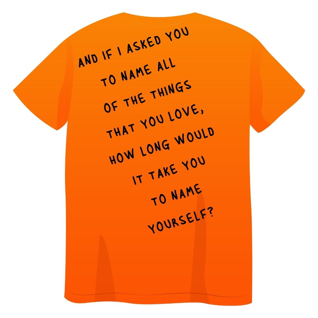 The Things You Loved (Orange) Short Sleeve T-Shirt