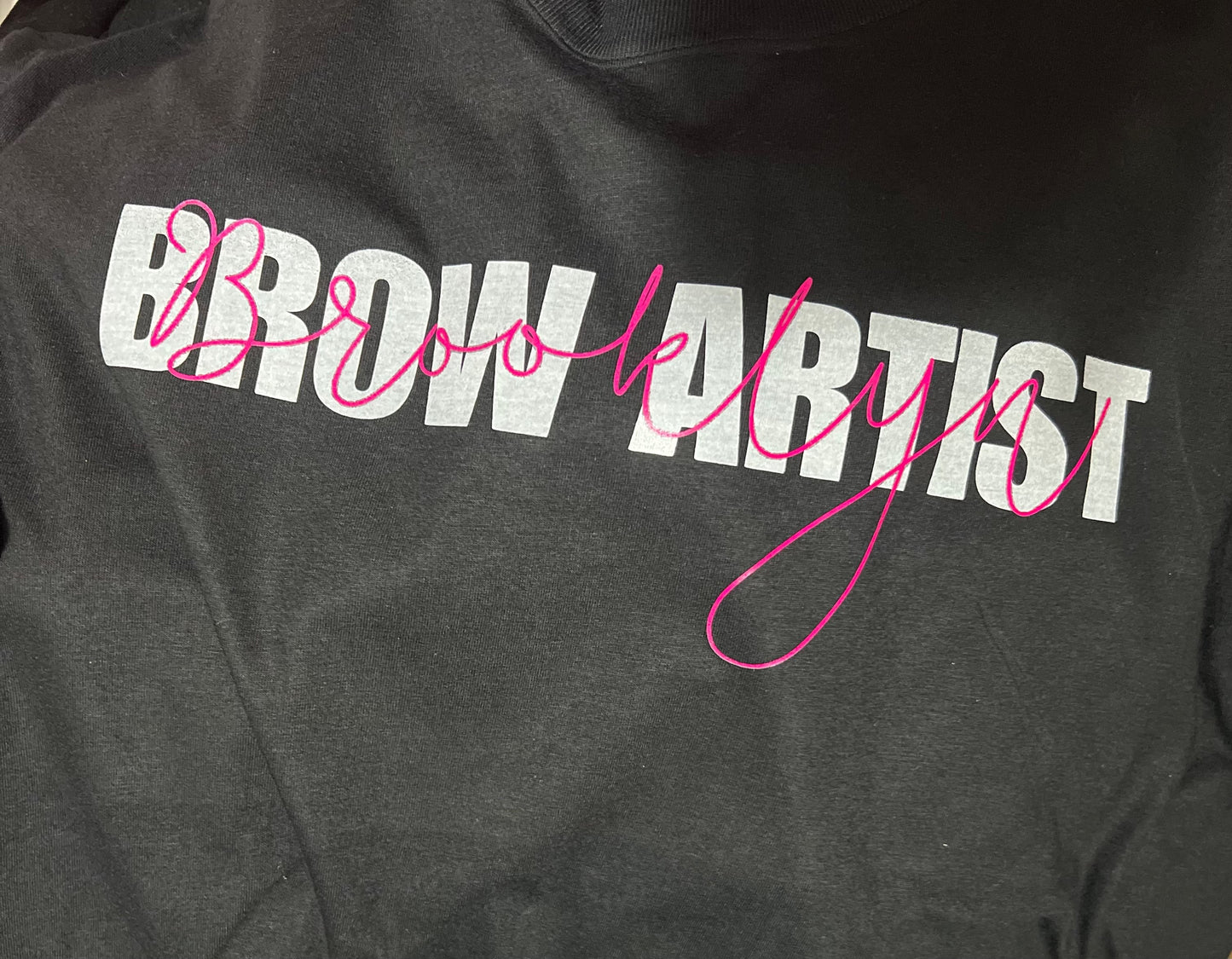 BLACK Brow Artist Custom Tee