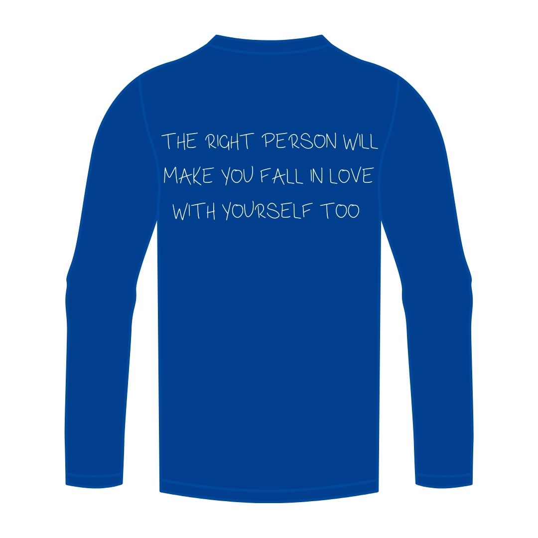 Right Person (Dark Blue) Long-Sleeve T-Shirt