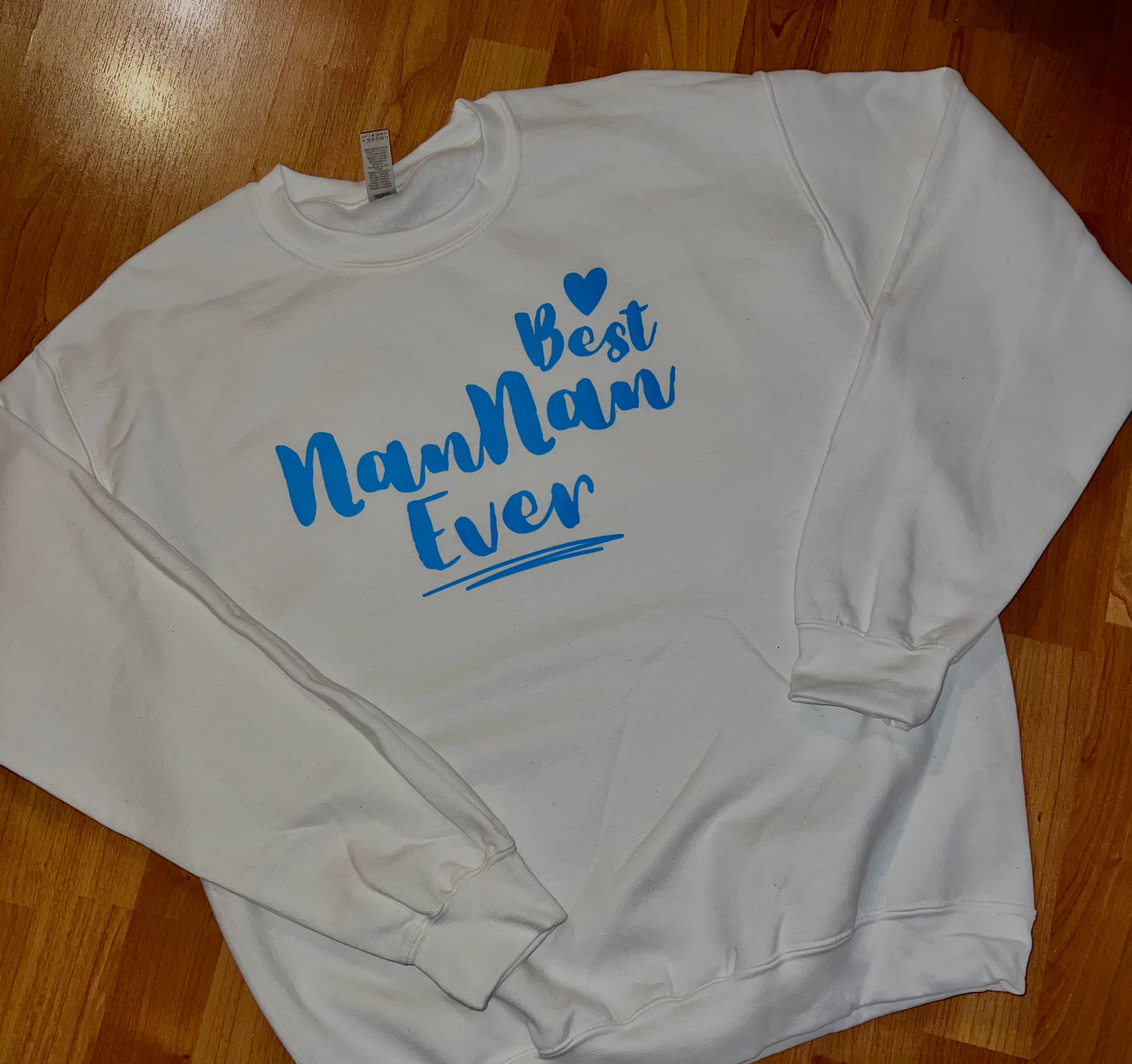 Best (FAM) Ever White Crewneck Sweatshirt