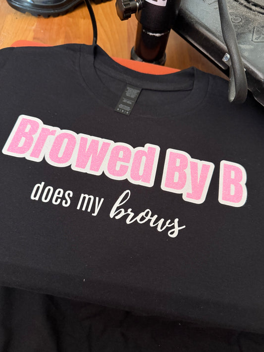 BBB 003 | BLACK + PINK Glitter Signature Tee