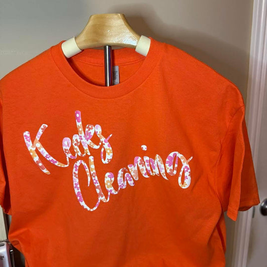 Orange Short Sleeve - Patterned Puff